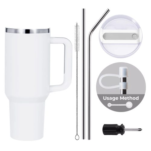 xTool White to Silver Stainless Steel Tumbler 1 85af9aa4 f2e6 4798 83fe f10cceebd045